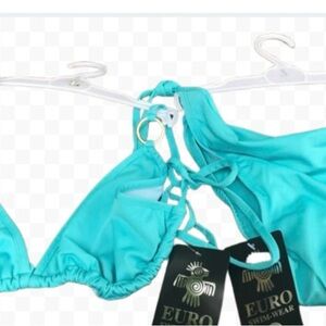Aqua colored bikini had a few for sale, only size small adult left by Euro
